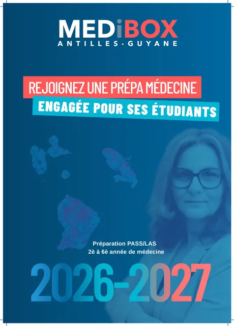 La couverture de la brochure MediBox Antilles-Guyane 2026-2027